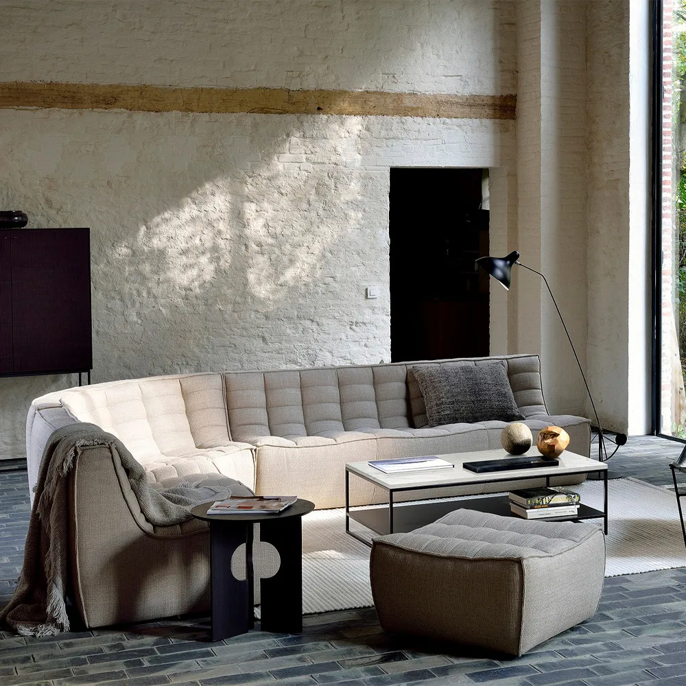 Reposapiés N701 70x70 cm, Beige Ethnicraft