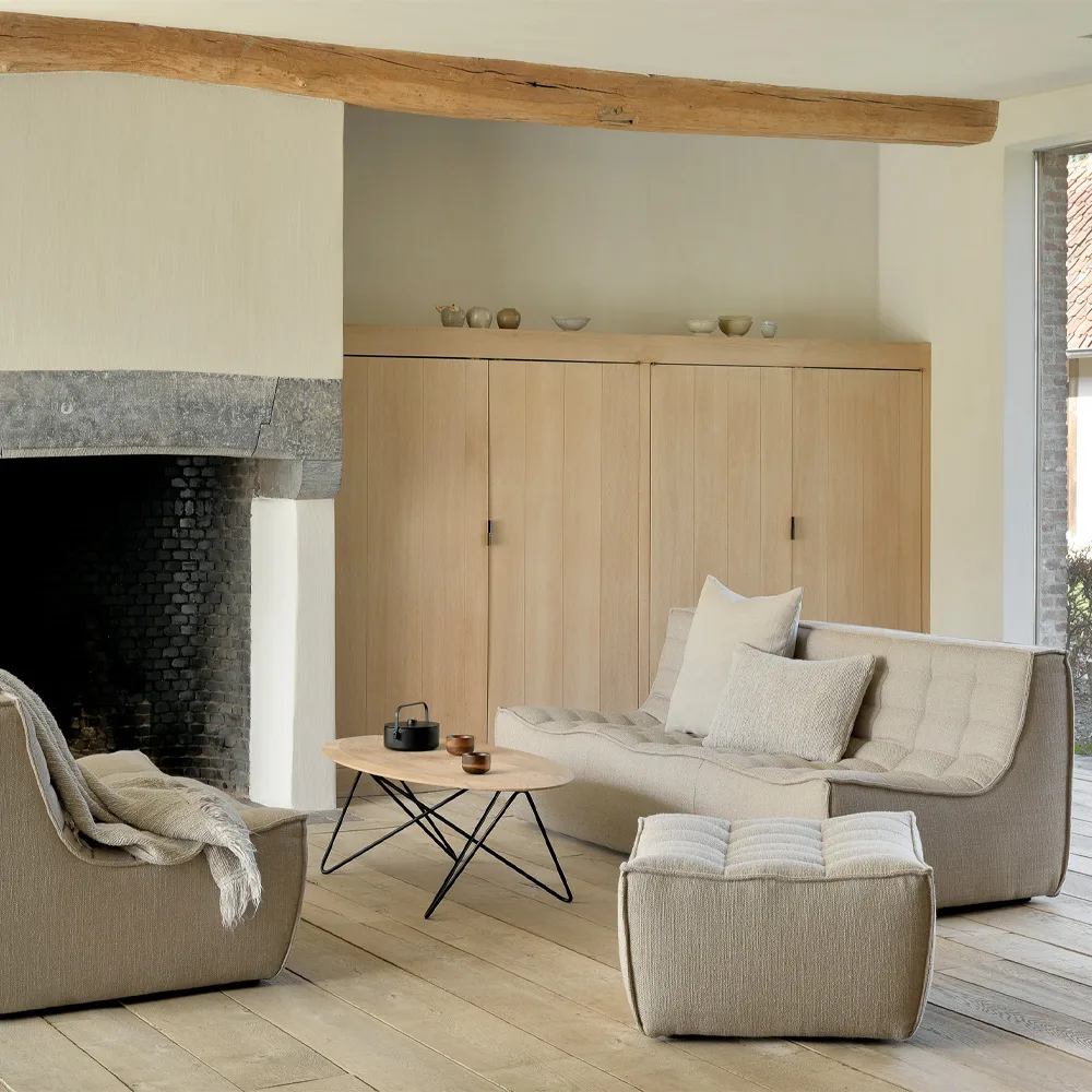 Reposapiés N701 70x70 cm, Blue Ethnicraft