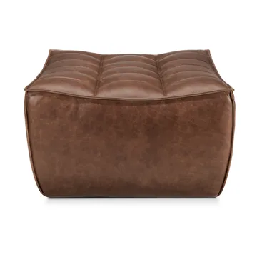 Reposapiés N701 70x70 cm - Cuero Chestnut - Ethnicraft