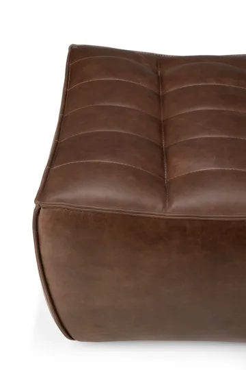 Reposapiés N701 70x70 cm - Cuero Chestnut - Ethnicraft