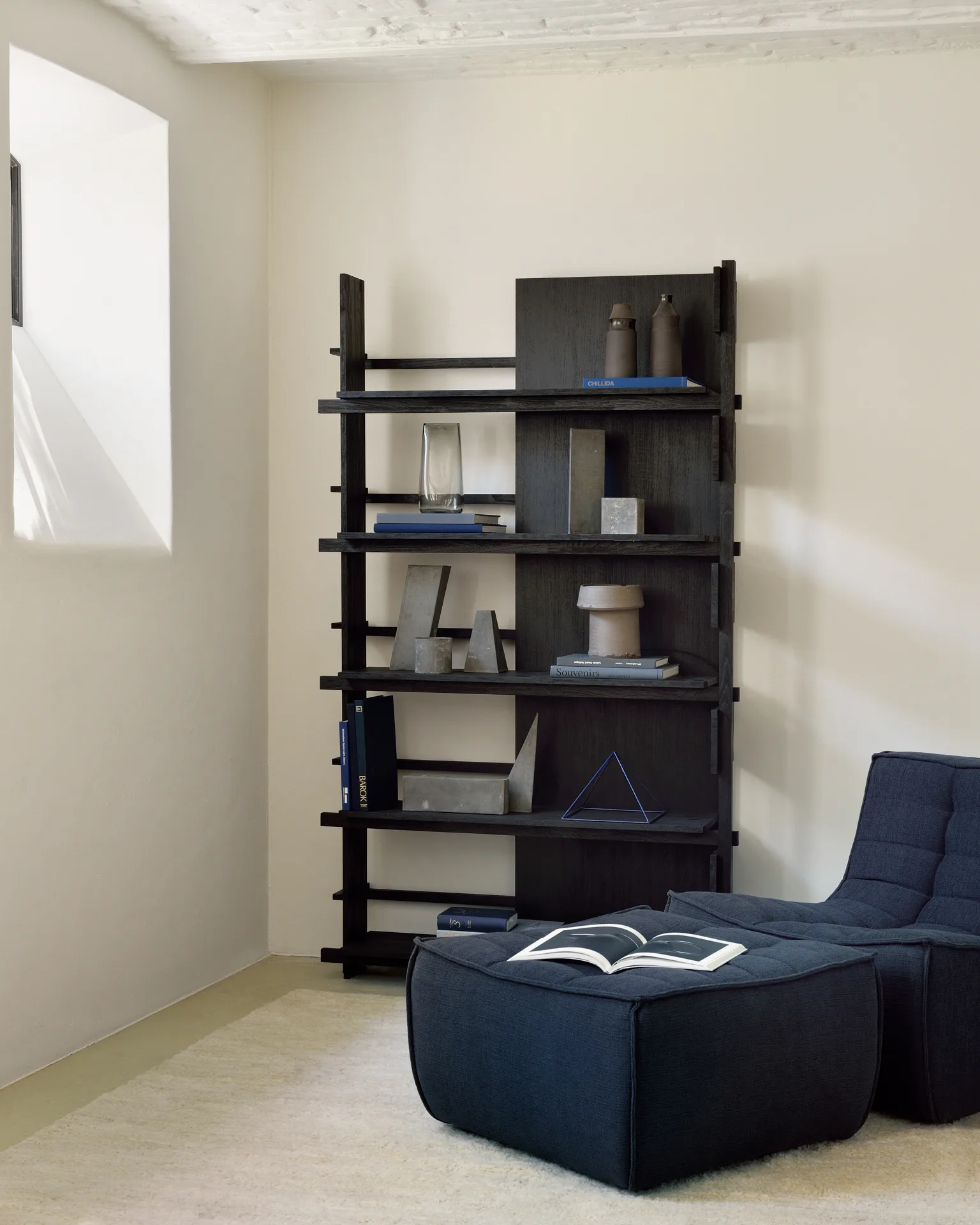 Reposapiés N701 70x70 cm, Graphite Eco Ethnicraft