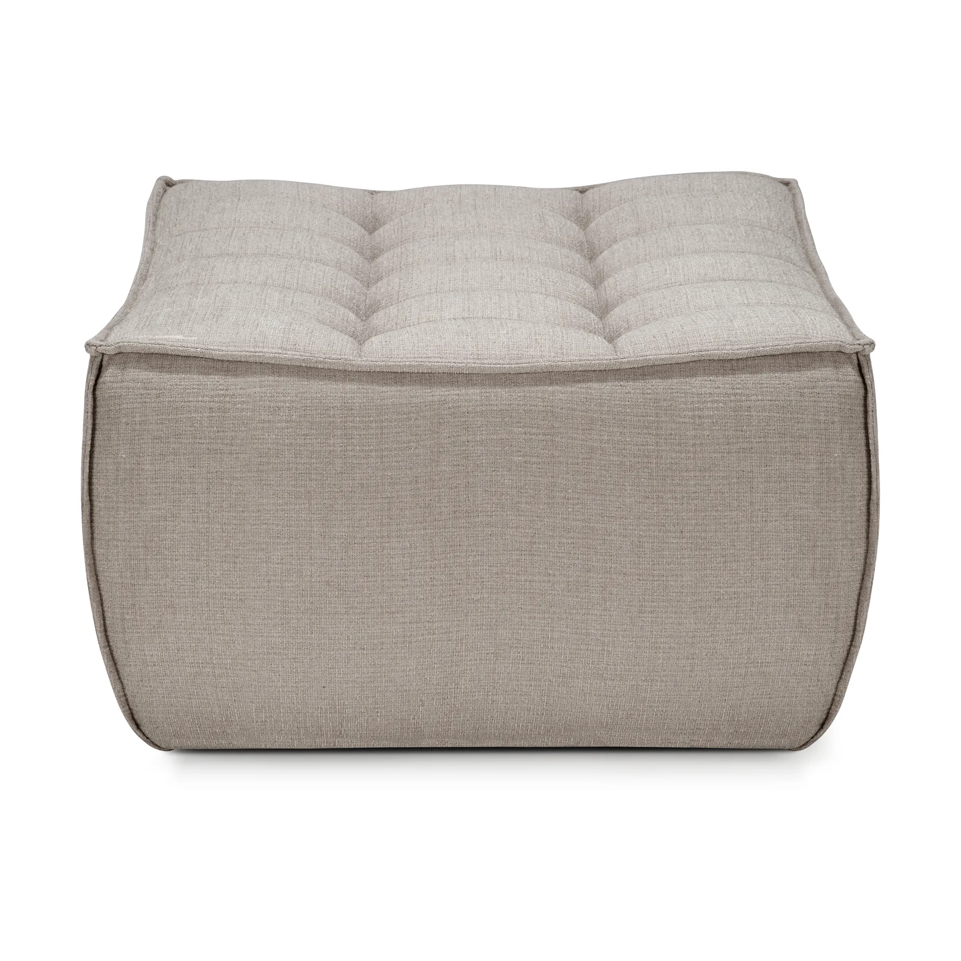 Reposapiés N701 70x70 cm, Tela ecru beige Ethnicraft