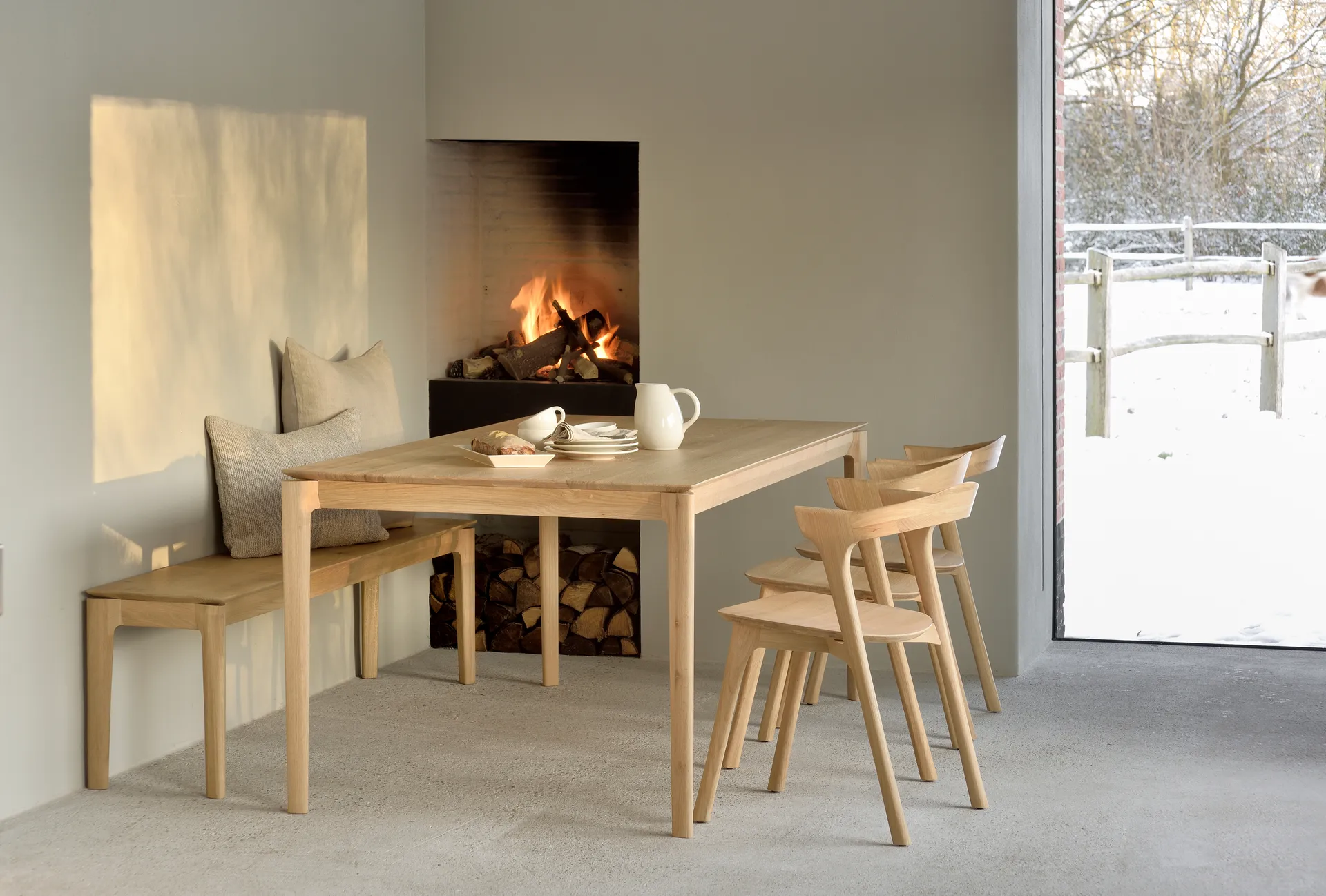 Silla Bok, Roble con aceite duro encerado Ethnicraft