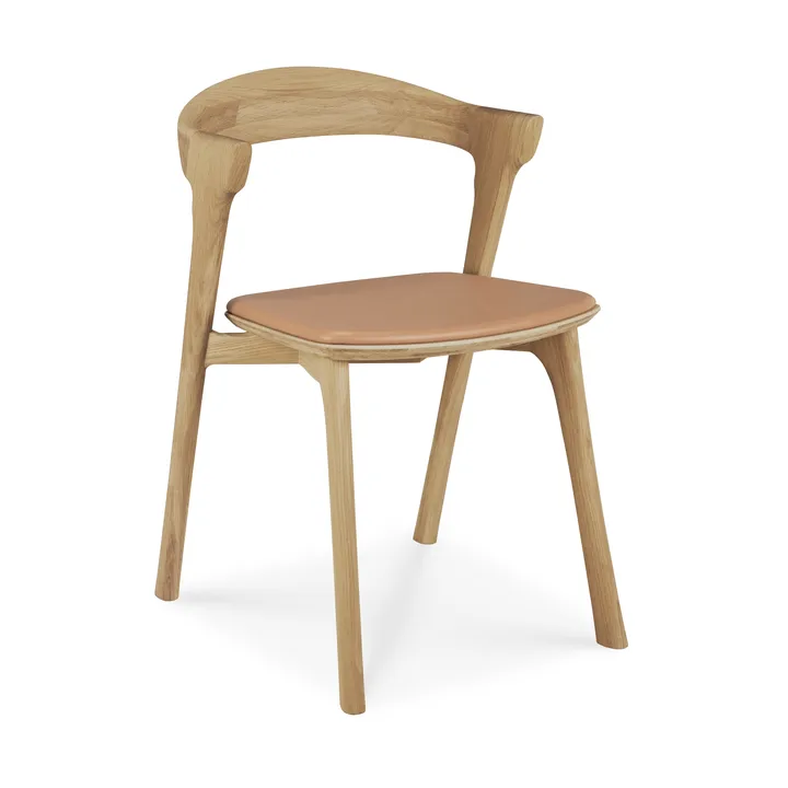 Silla Bok - Roble lacado-cuero Sienna - Ethnicraft
