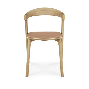 Silla Bok - Roble lacado-cuero Sienna - Ethnicraft