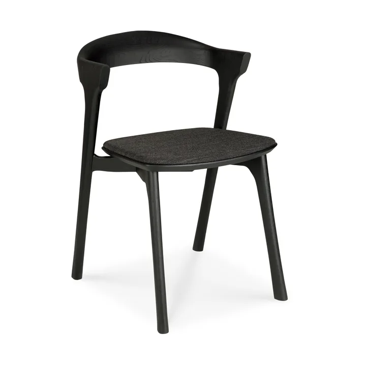 Silla Bok - Roble lacado en negro-tela Soft black - Ethnicraft