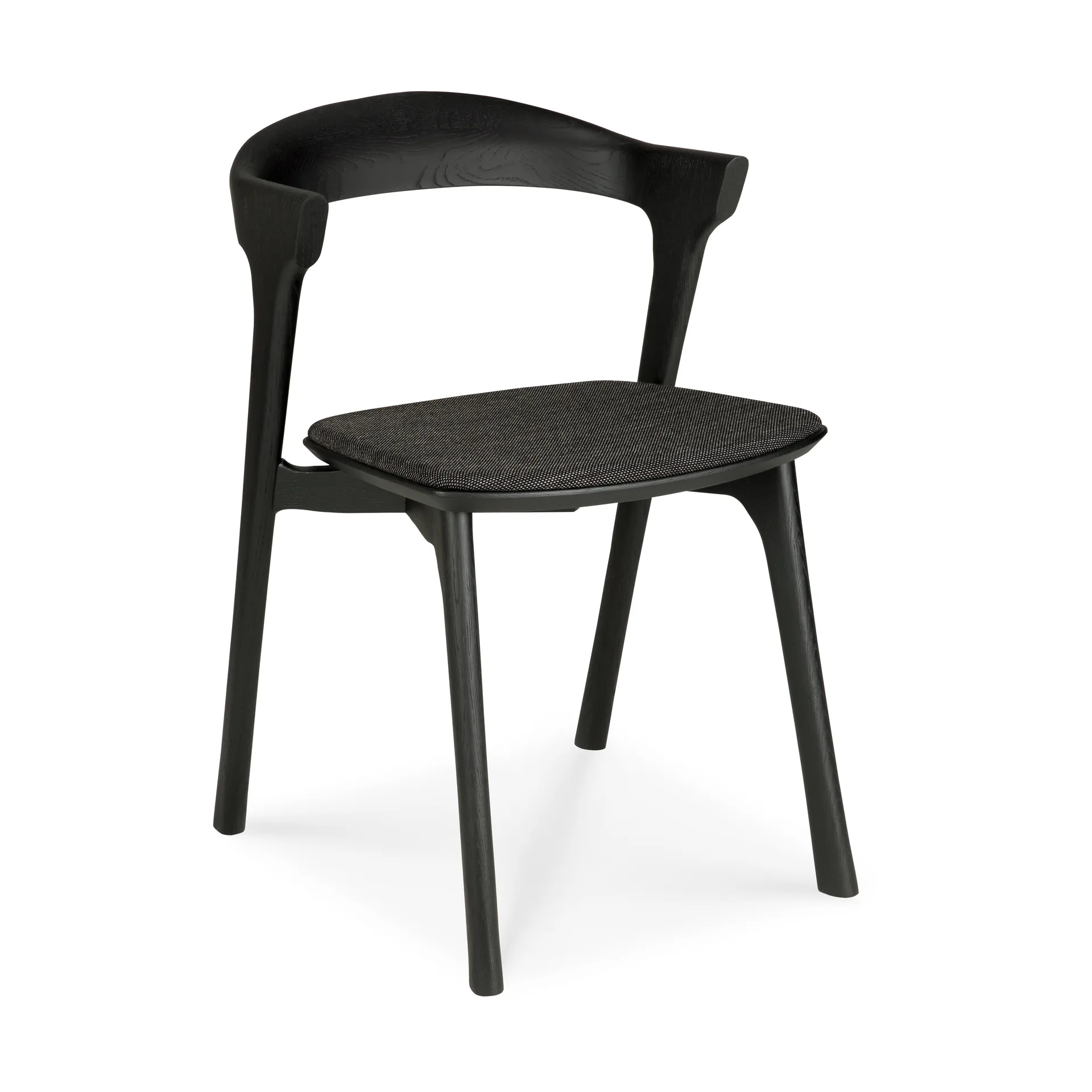 Silla Bok, Roble marrón-tejido soft black Ethnicraft