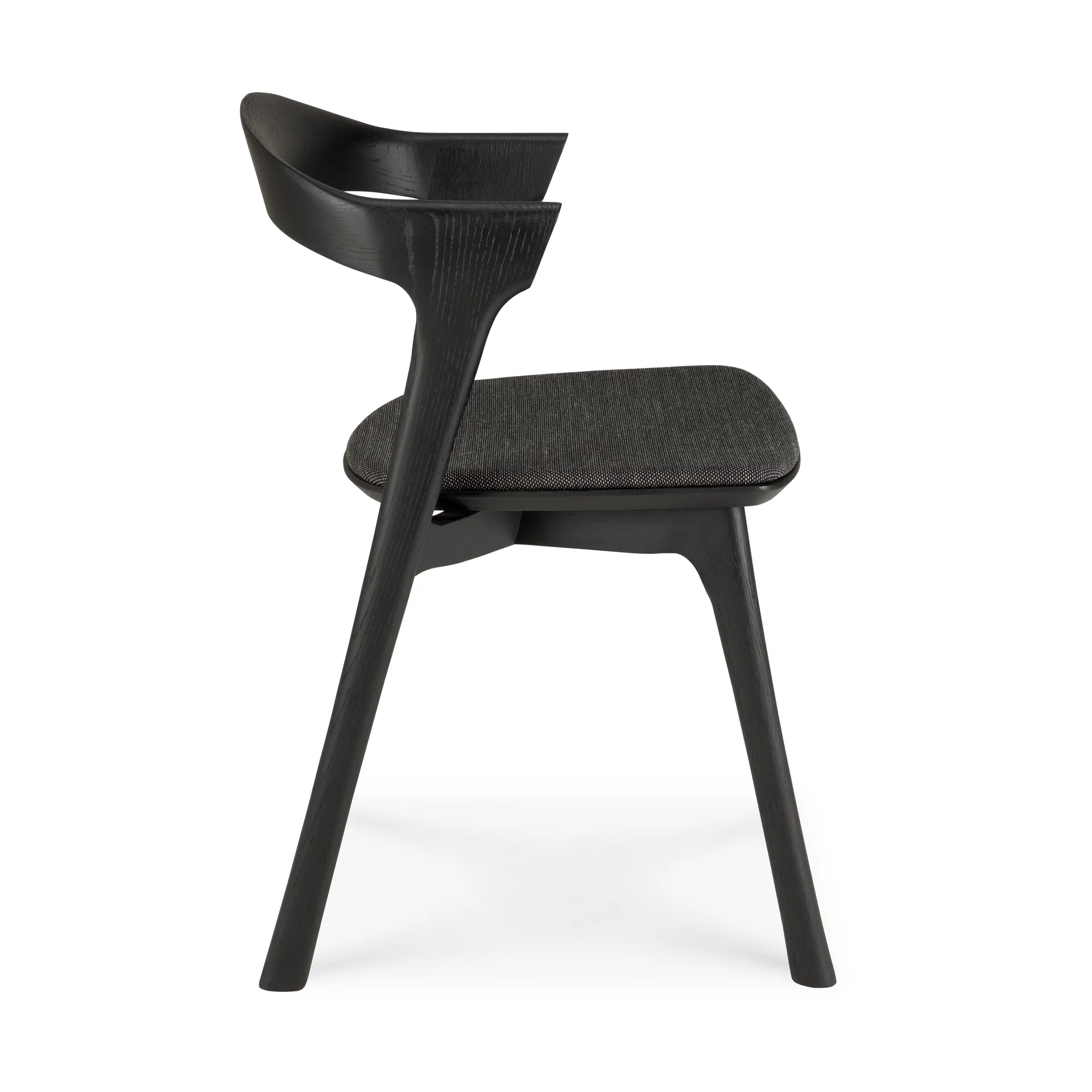 Silla Bok, Roble marrón-tejido soft black Ethnicraft