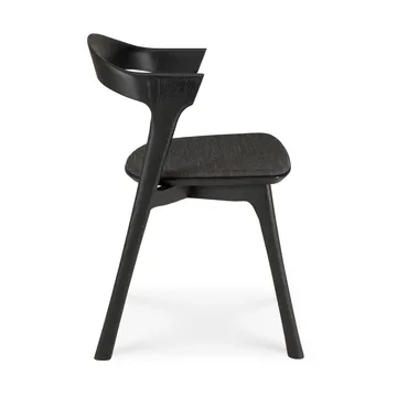 Silla Bok - Roble marrón-tejido soft black - Ethnicraft