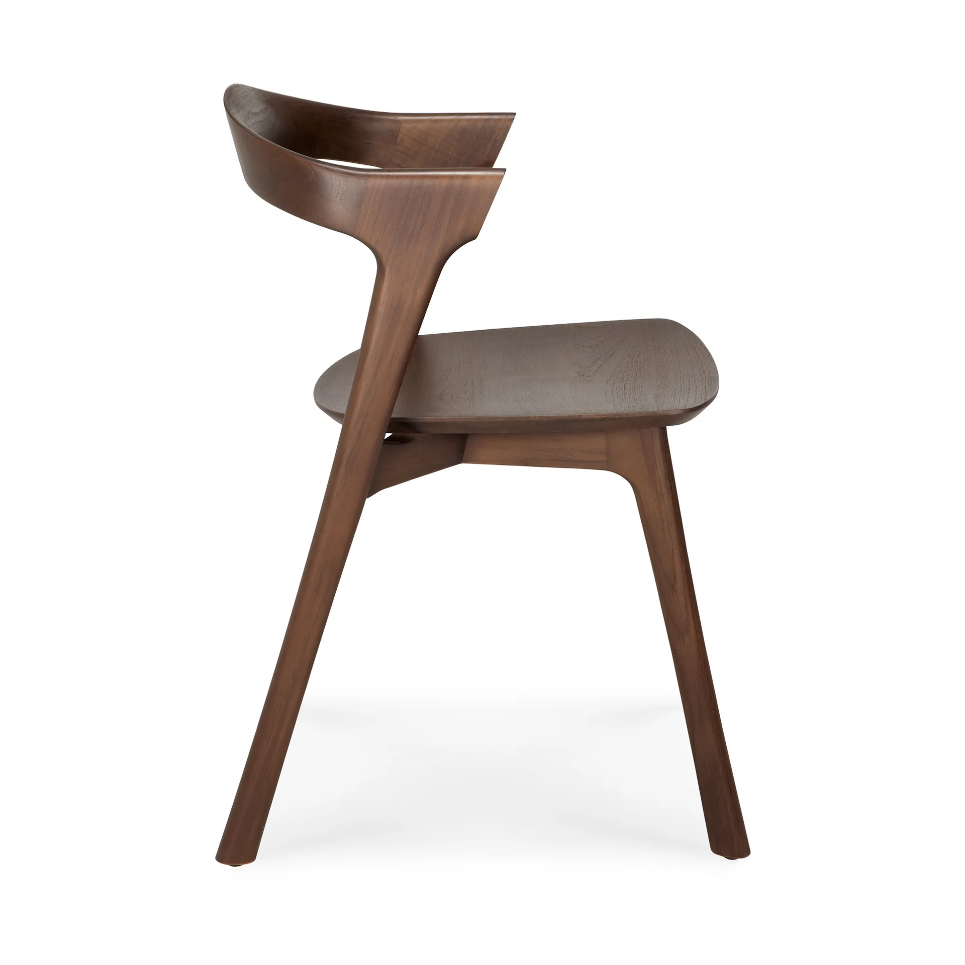 Silla Bok, Teca barnizada marrón Ethnicraft