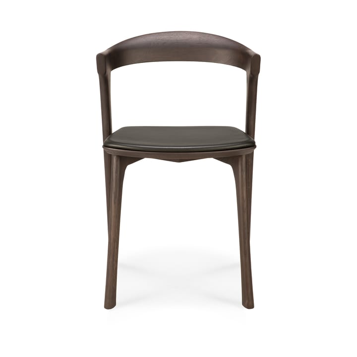 Silla con asiento de cuero Bok , Roble tintado marrón-cuero marrón Ethnicraft
