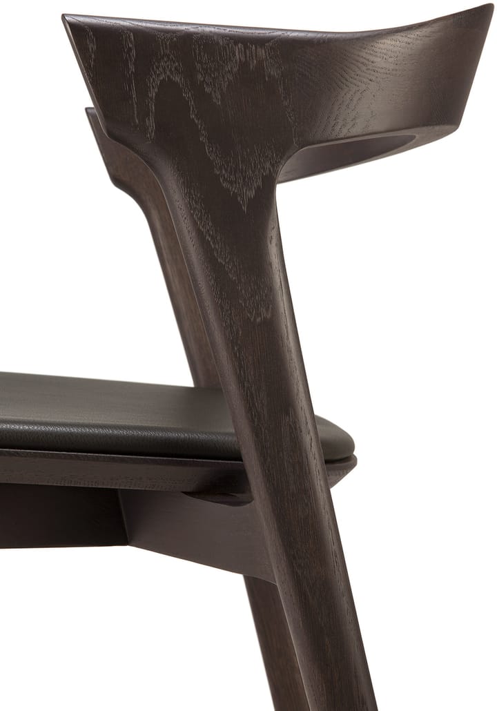 Silla con asiento de cuero Bok , Roble tintado marrón-cuero marrón Ethnicraft