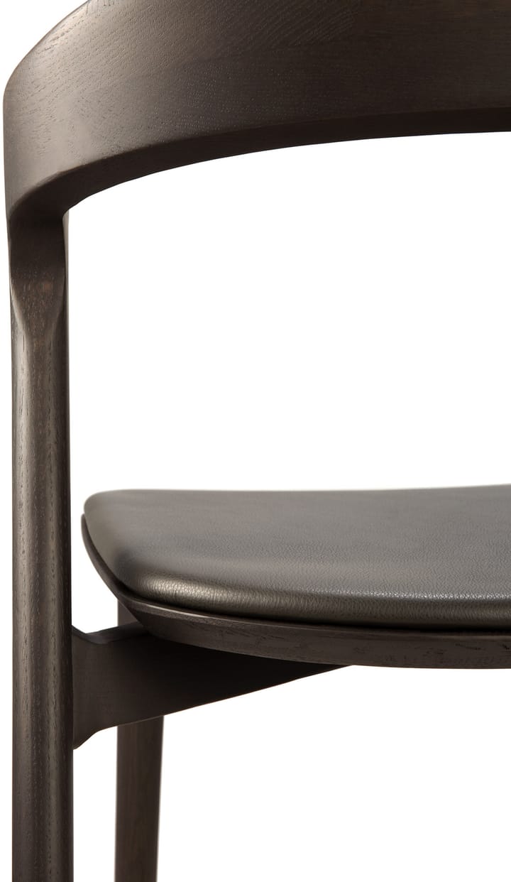 Silla con asiento de cuero Bok , Roble tintado marrón-cuero marrón Ethnicraft