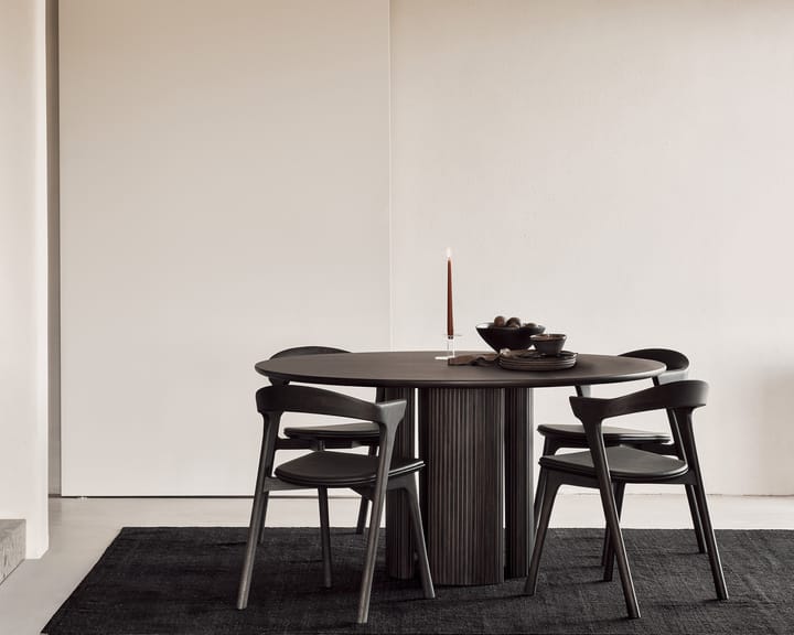 Silla con asiento de cuero Bok , Roble tintado marrón-cuero marrón Ethnicraft