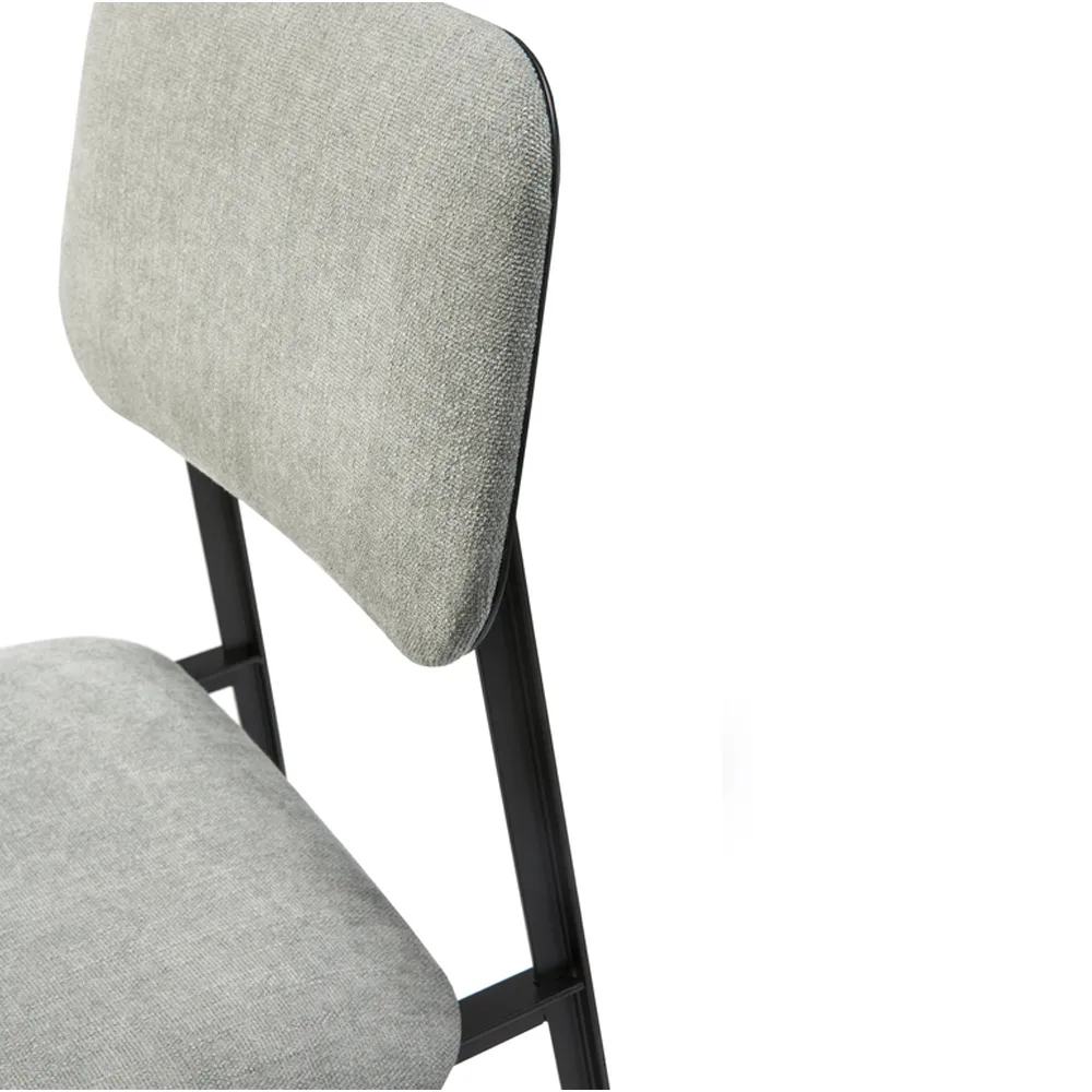 Silla DC Dining, Light grey-Black metal Ethnicraft