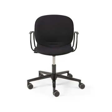 Silla de oficina RBM Noor - Negro con reposabrazos 73x67 cm - Ethnicraft