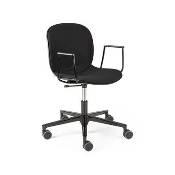Silla de oficina RBM Noor - Negro con reposabrazos 73x67 cm - Ethnicraft