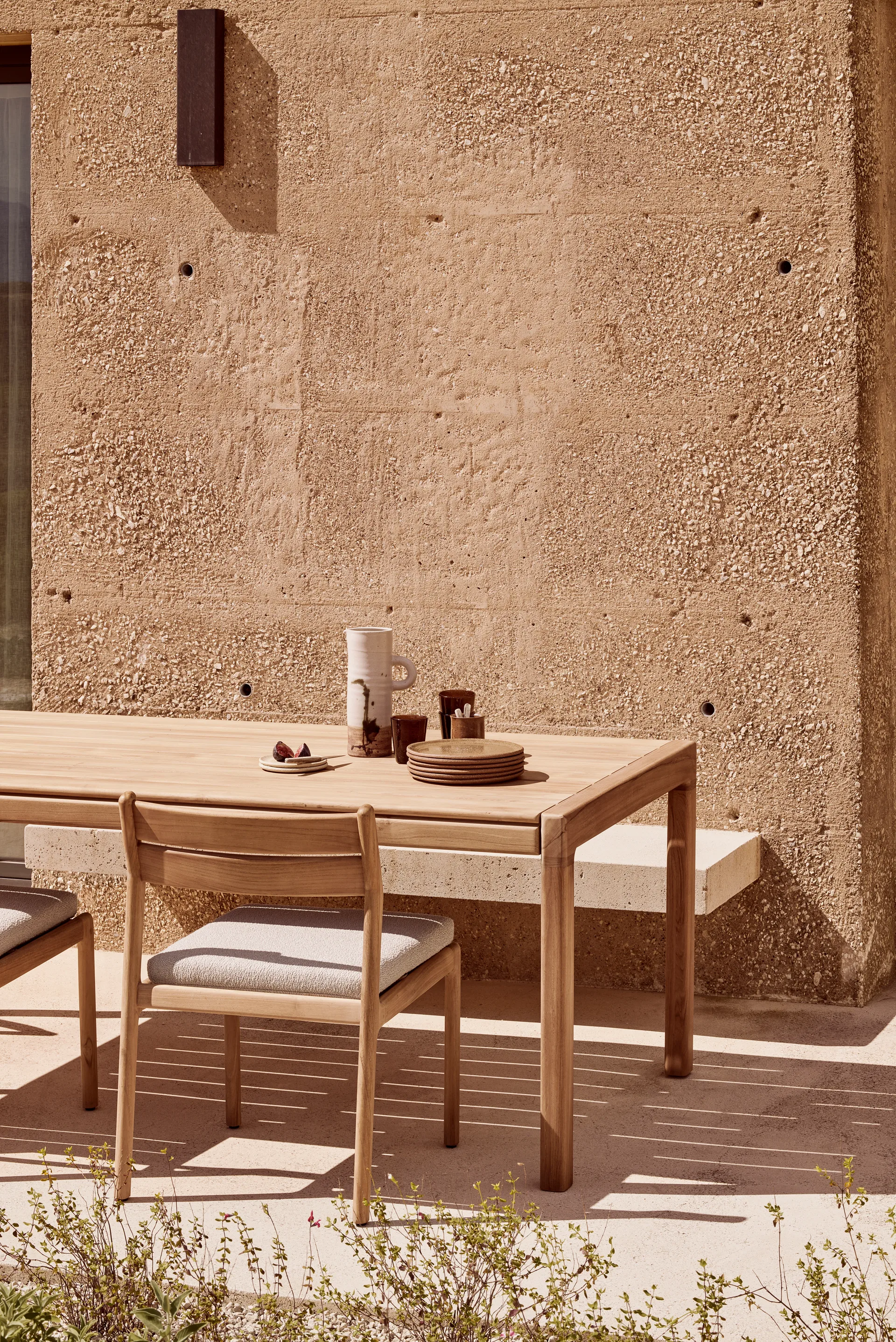 Silla Jack Outdoor Dining, off-white Ethnicraft