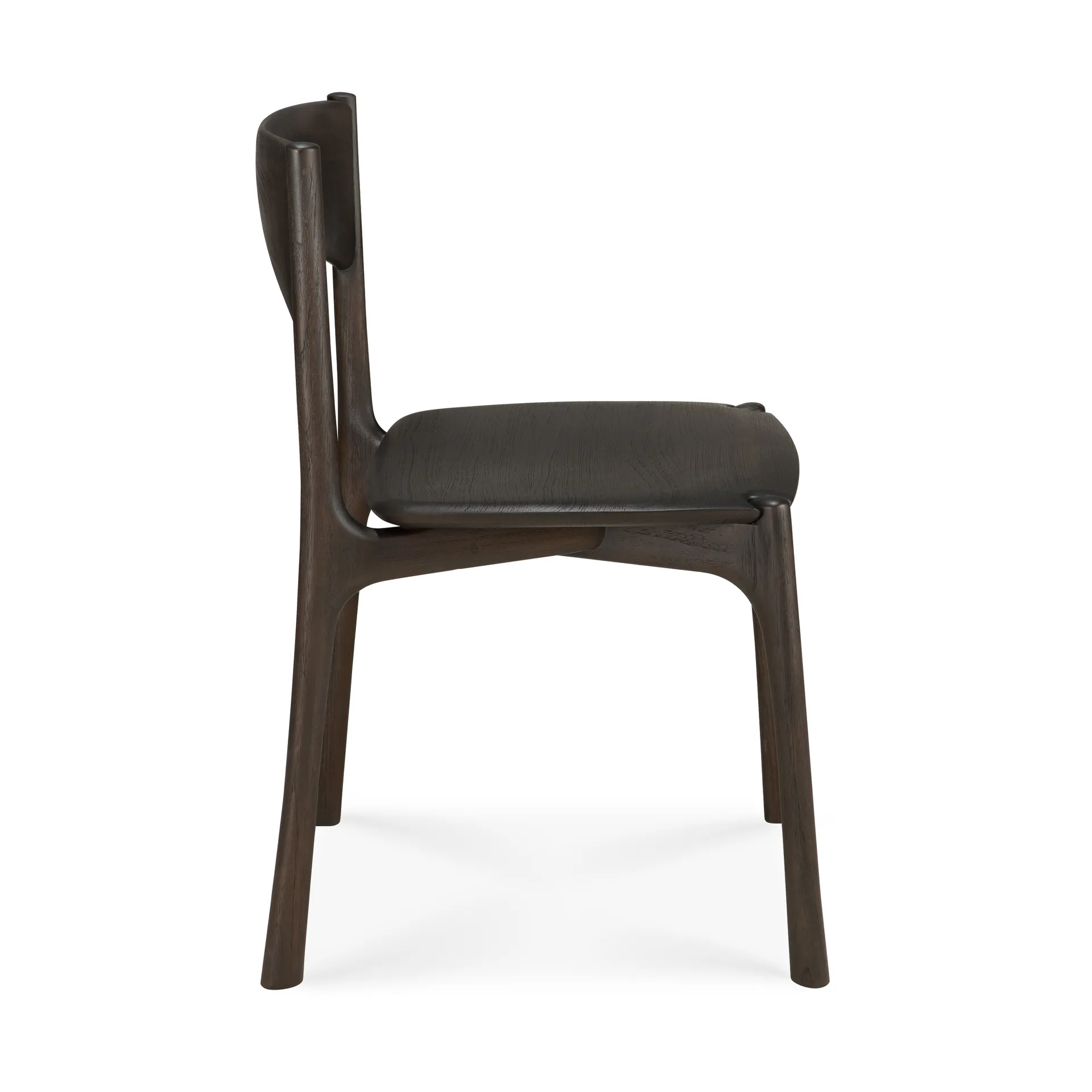 Silla PI, Teca marrón oscuro Ethnicraft