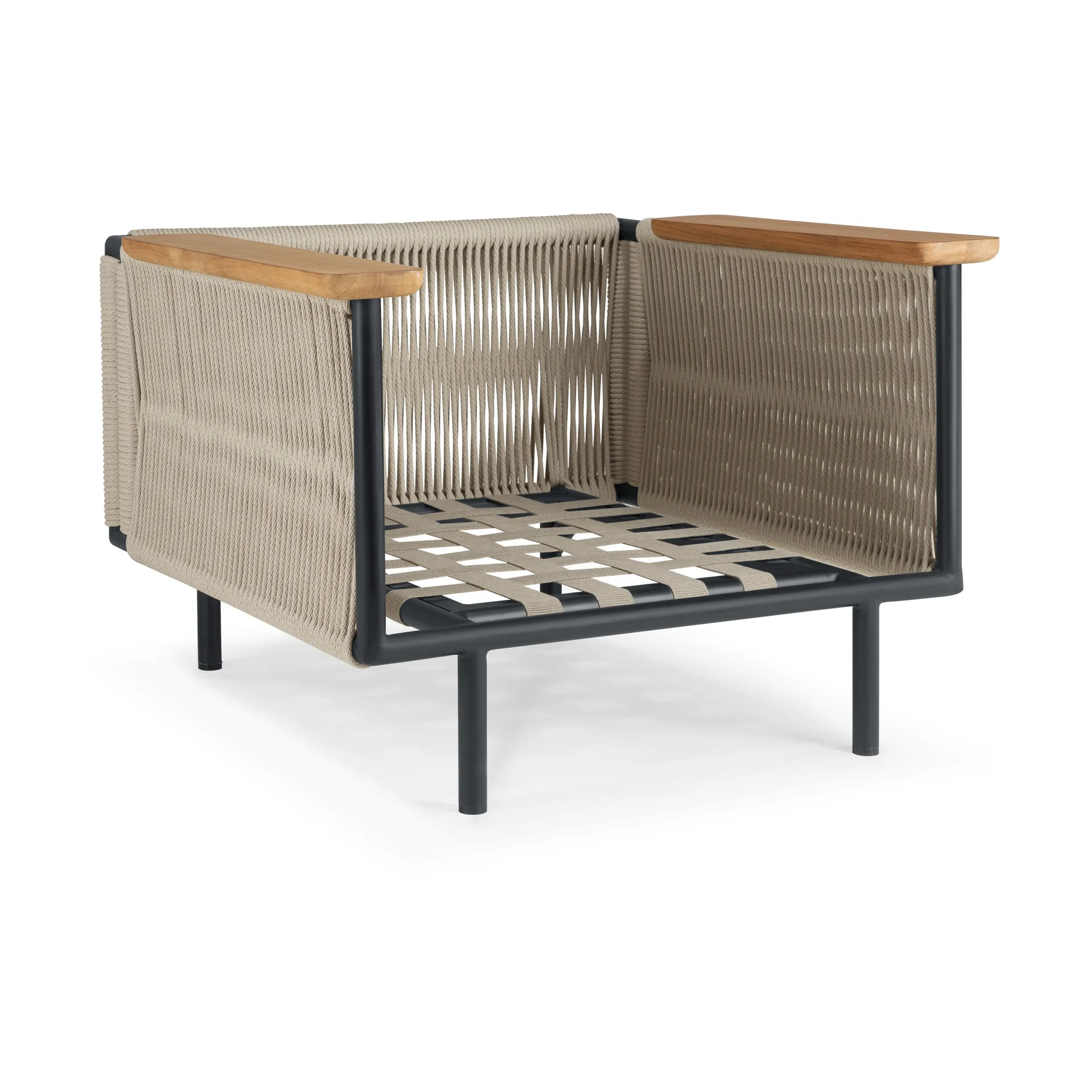 Sillón lounge Corbey Outdoor, Aluminium black Ethnicraft