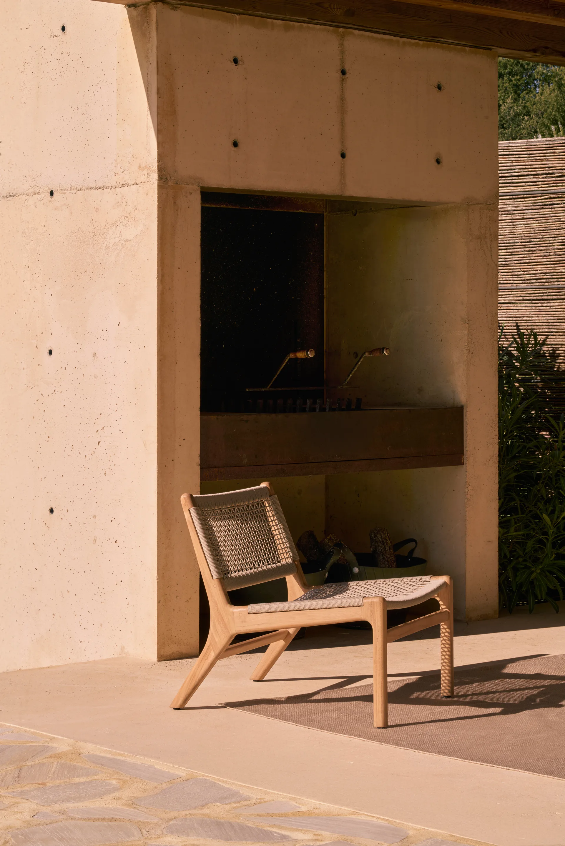 Sillón lounge Jack outdoor teak, Beige Ethnicraft