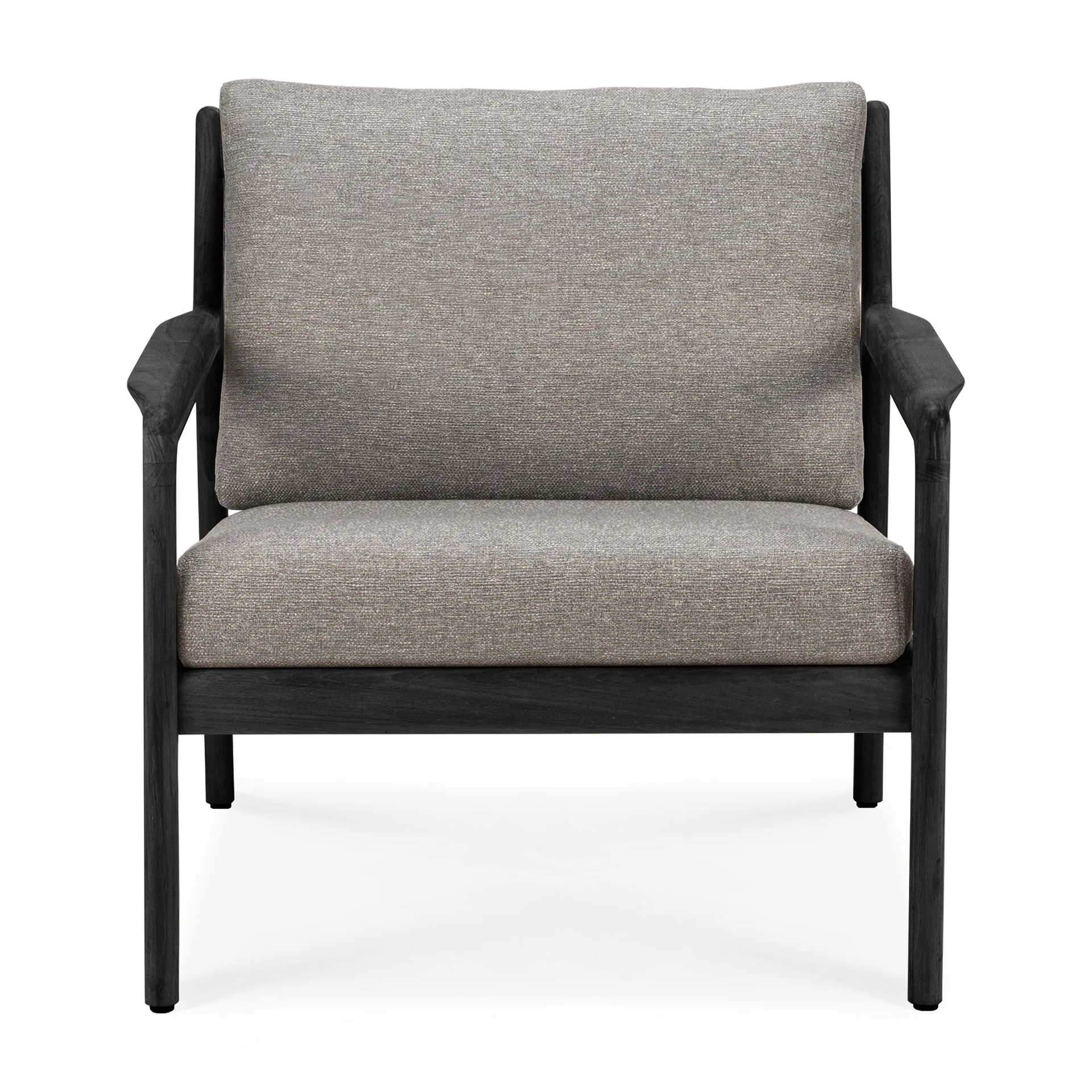 Sillón lounge Jack outdoor teca lacado negro, Mocha Ethnicraft