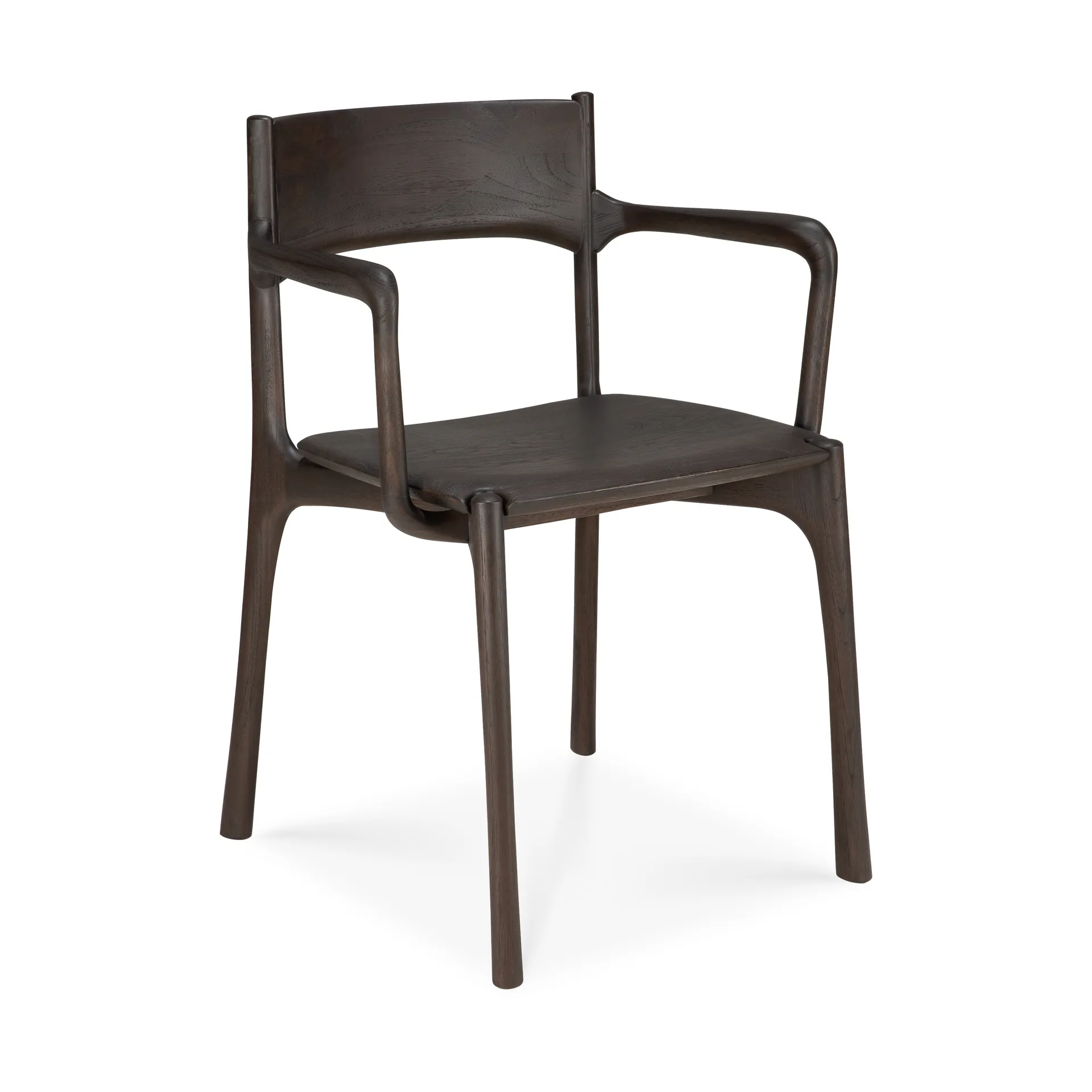 Sillón PI, Teca marrón oscuro Ethnicraft