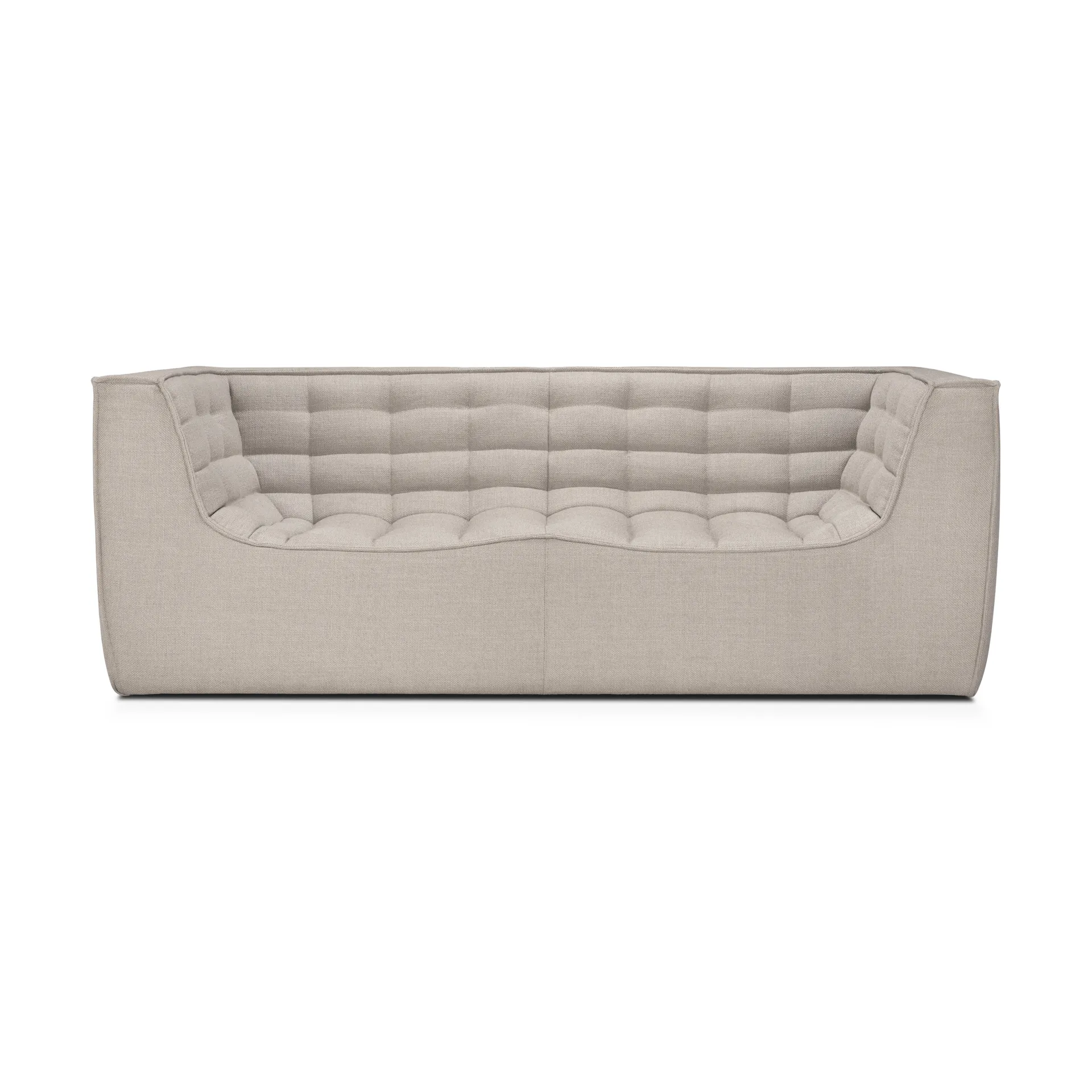 Sofá de 2 plazas N701, Beige, con reposabrazos Ethnicraft