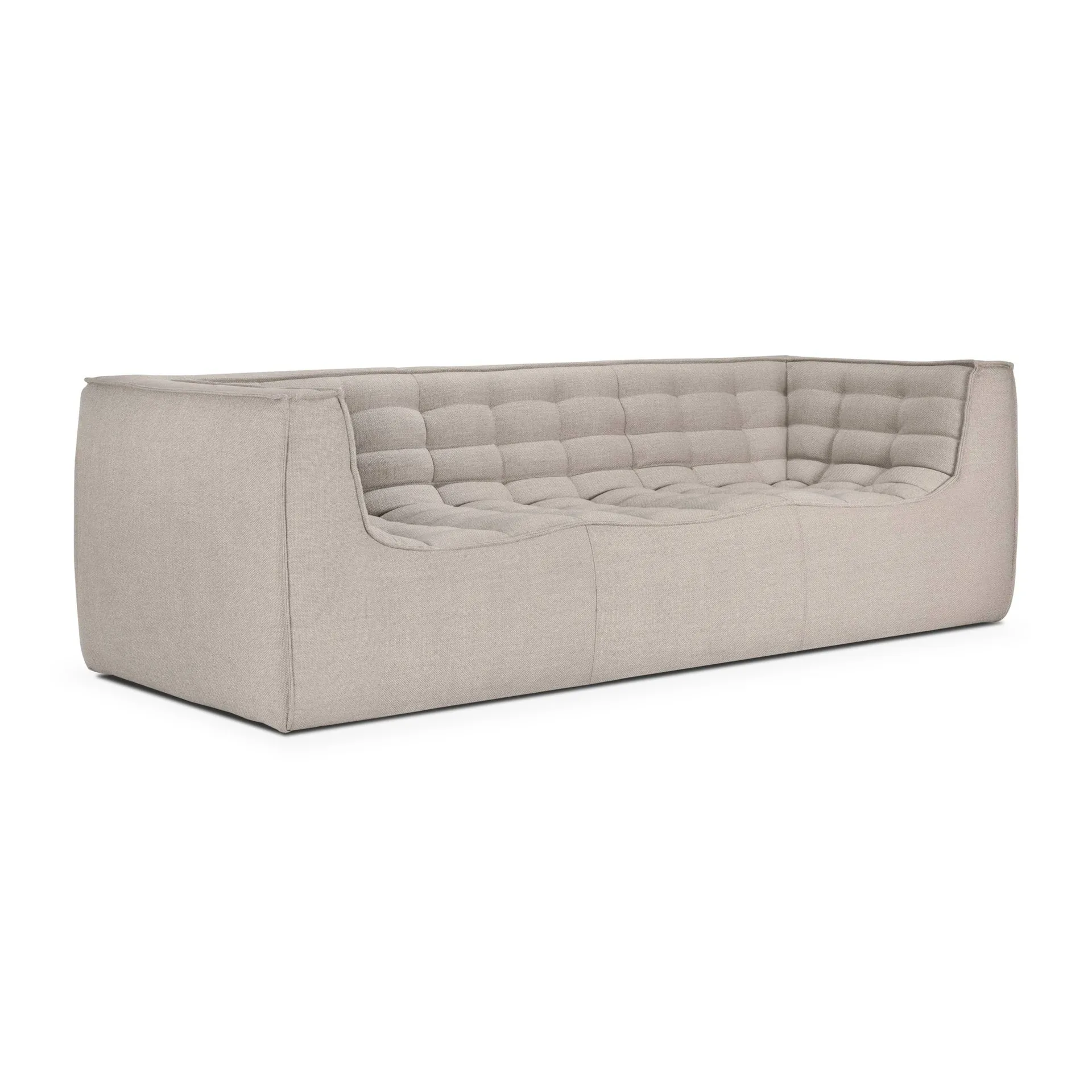 Sofá de 2 plazas N701, Beige, con reposabrazos Ethnicraft