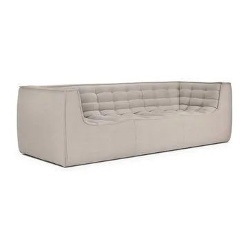Sofá de 2 plazas N701 - Beige, con reposabrazos - Ethnicraft