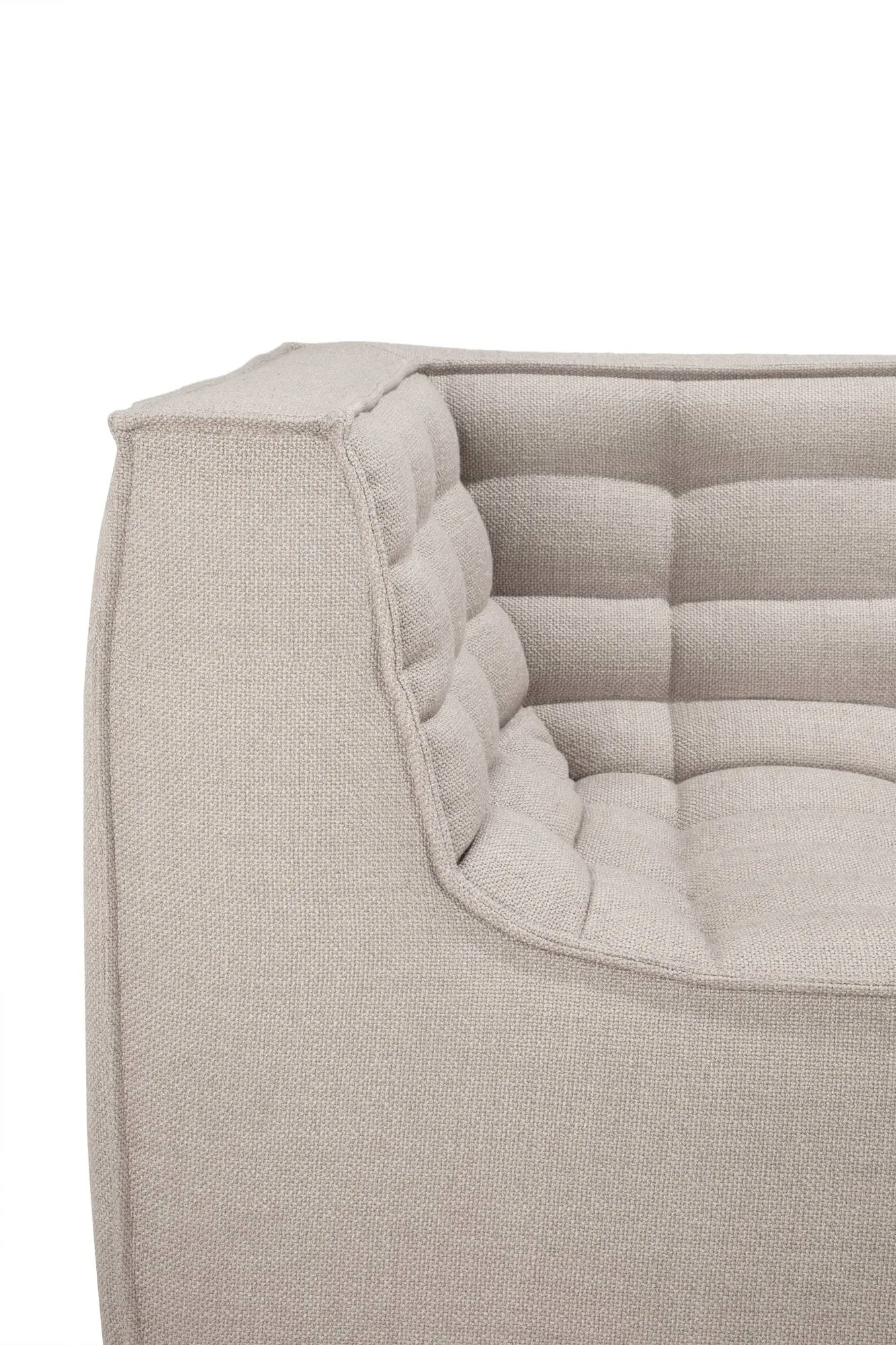 Sofá de 2 plazas N701, Beige, con reposabrazos Ethnicraft