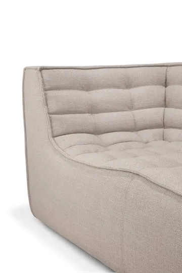 Sofá de 2 plazas N701 - Beige, con reposabrazos - Ethnicraft