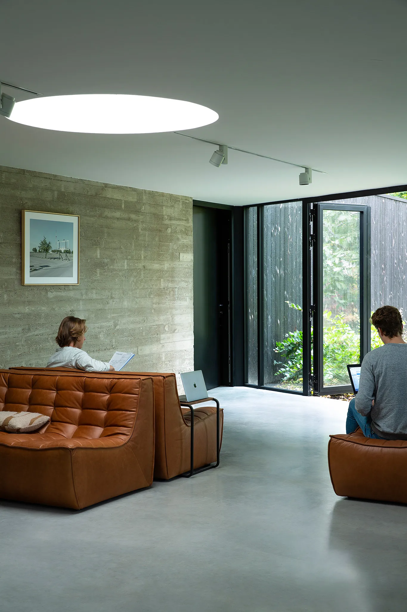 Sofá de 2 plazas N701, Cuero old saddle brown Ethnicraft