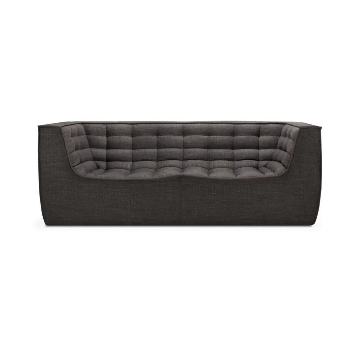 Sofá de 2 plazas N701 - Dark grey, con reposabrazos - Ethnicraft