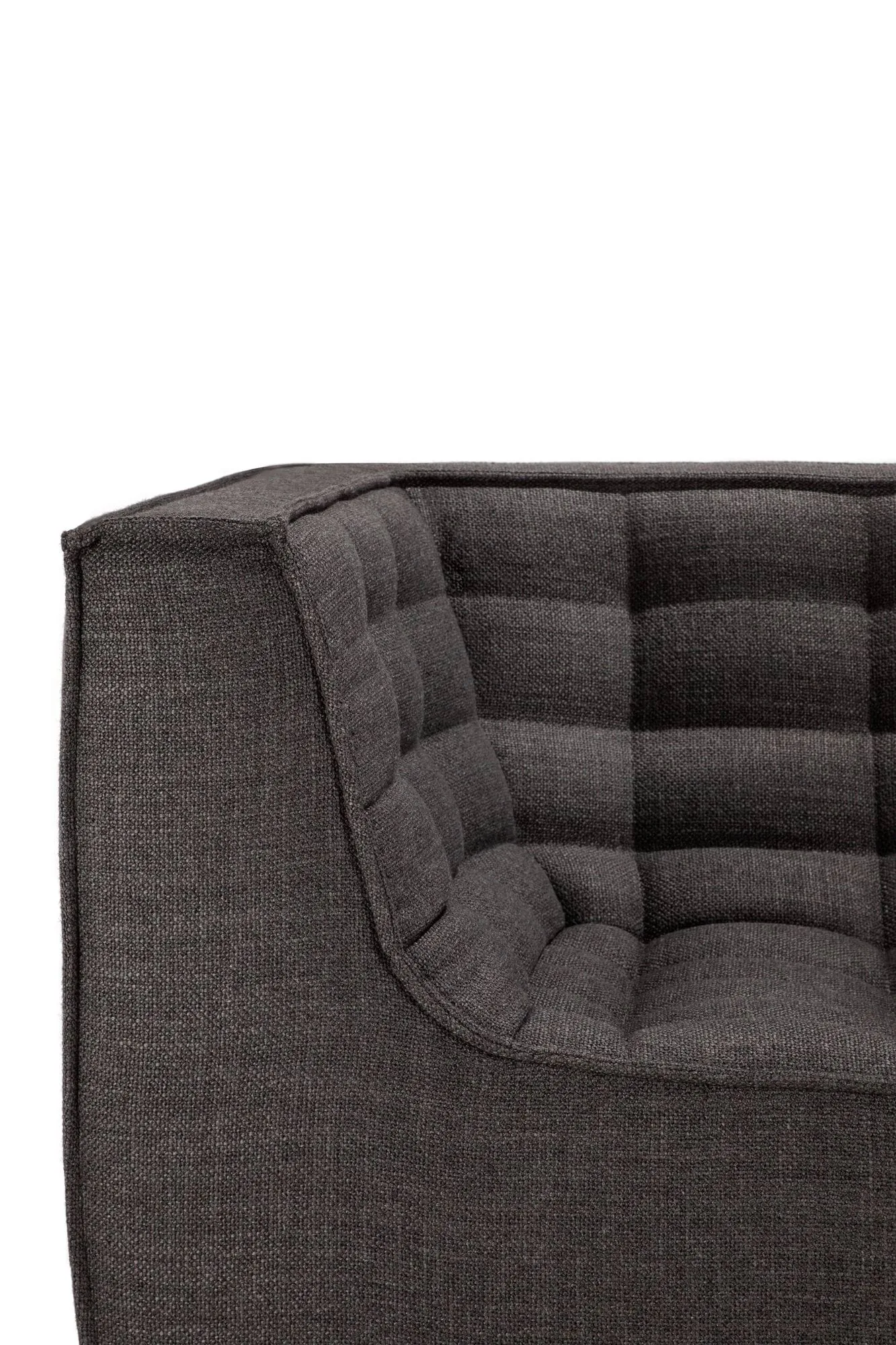 Sofá de 2 plazas N701, Dark grey, con reposabrazos Ethnicraft