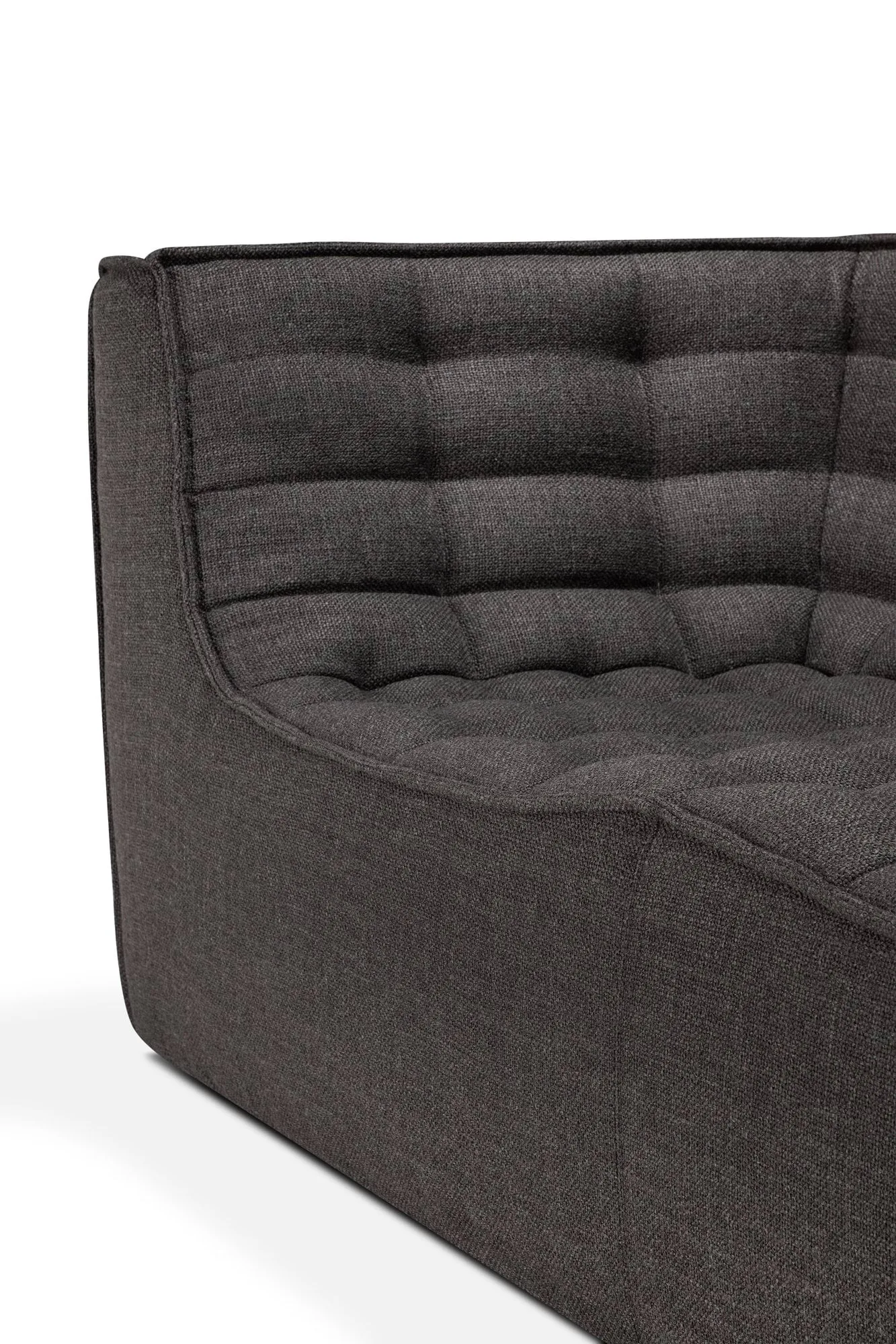 Sofá de 2 plazas N701, Dark grey, con reposabrazos Ethnicraft