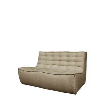 Sofá de 2 plazas N701 - Tela beige - Ethnicraft