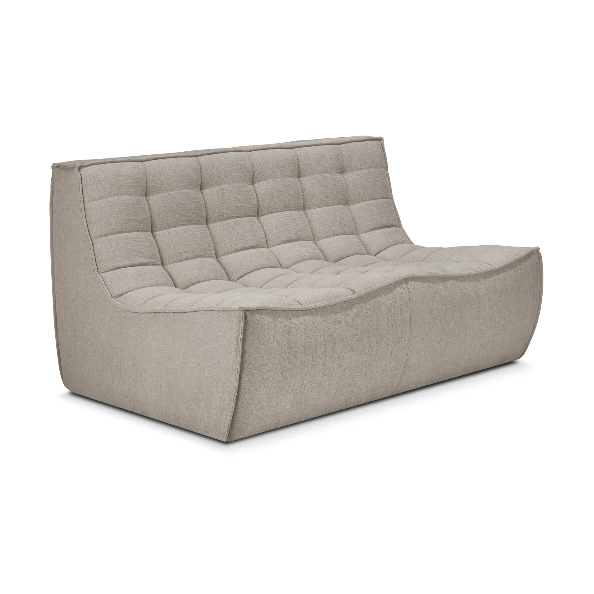Sofá de 2 plazas N701, Tela ecru beige Ethnicraft