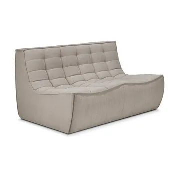 Sofá de 2 plazas N701 - Tela ecru beige - Ethnicraft