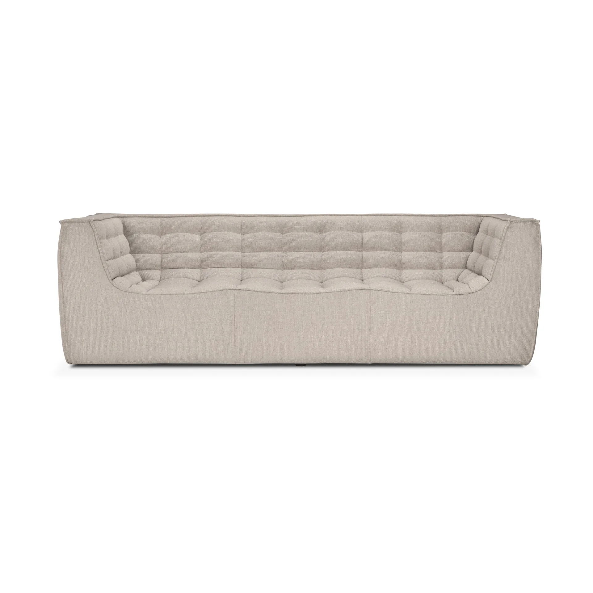Sofá de 3 plazas N701, Beige, con reposabrazos Ethnicraft