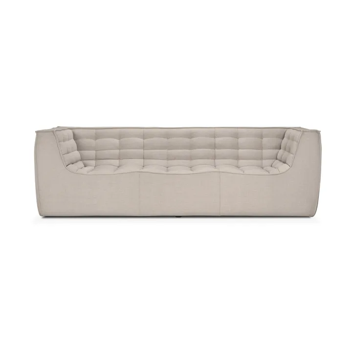 Sofá de 3 plazas N701 - Beige, con reposabrazos - Ethnicraft