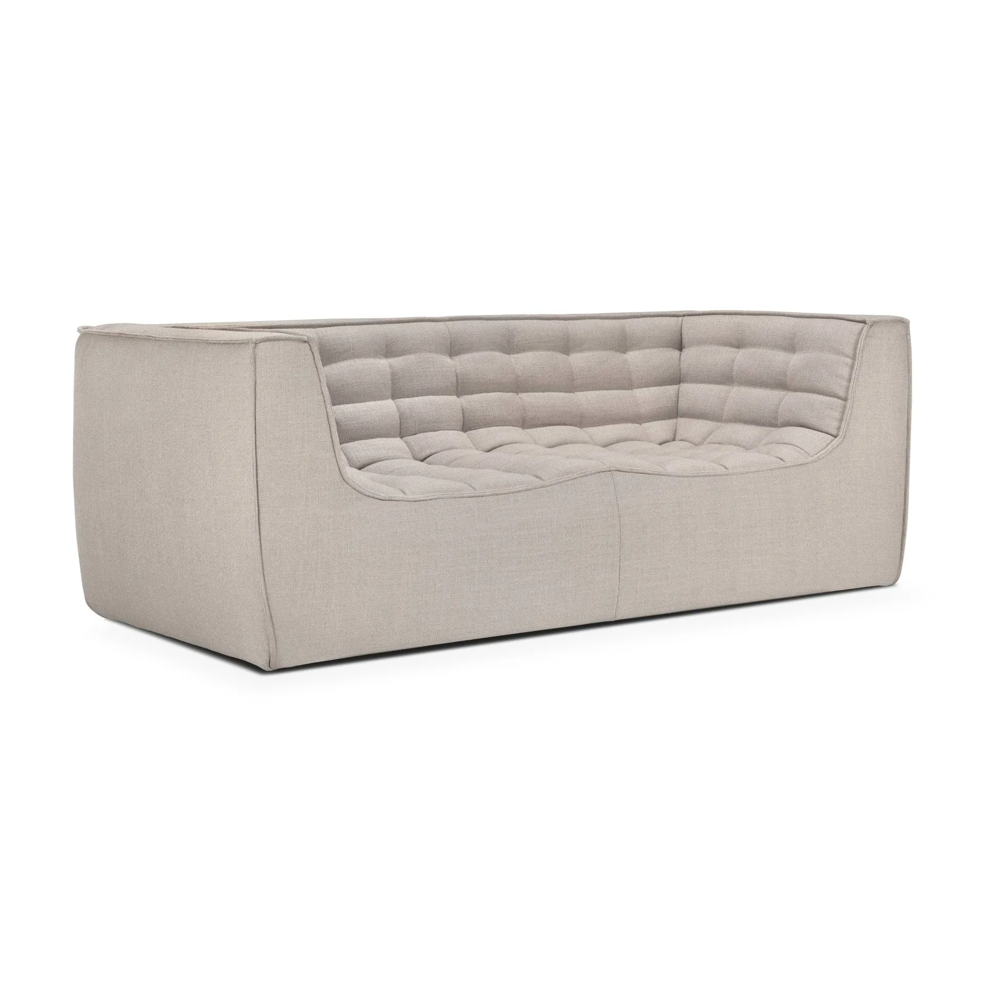 Sofá de 3 plazas N701, Beige, con reposabrazos Ethnicraft