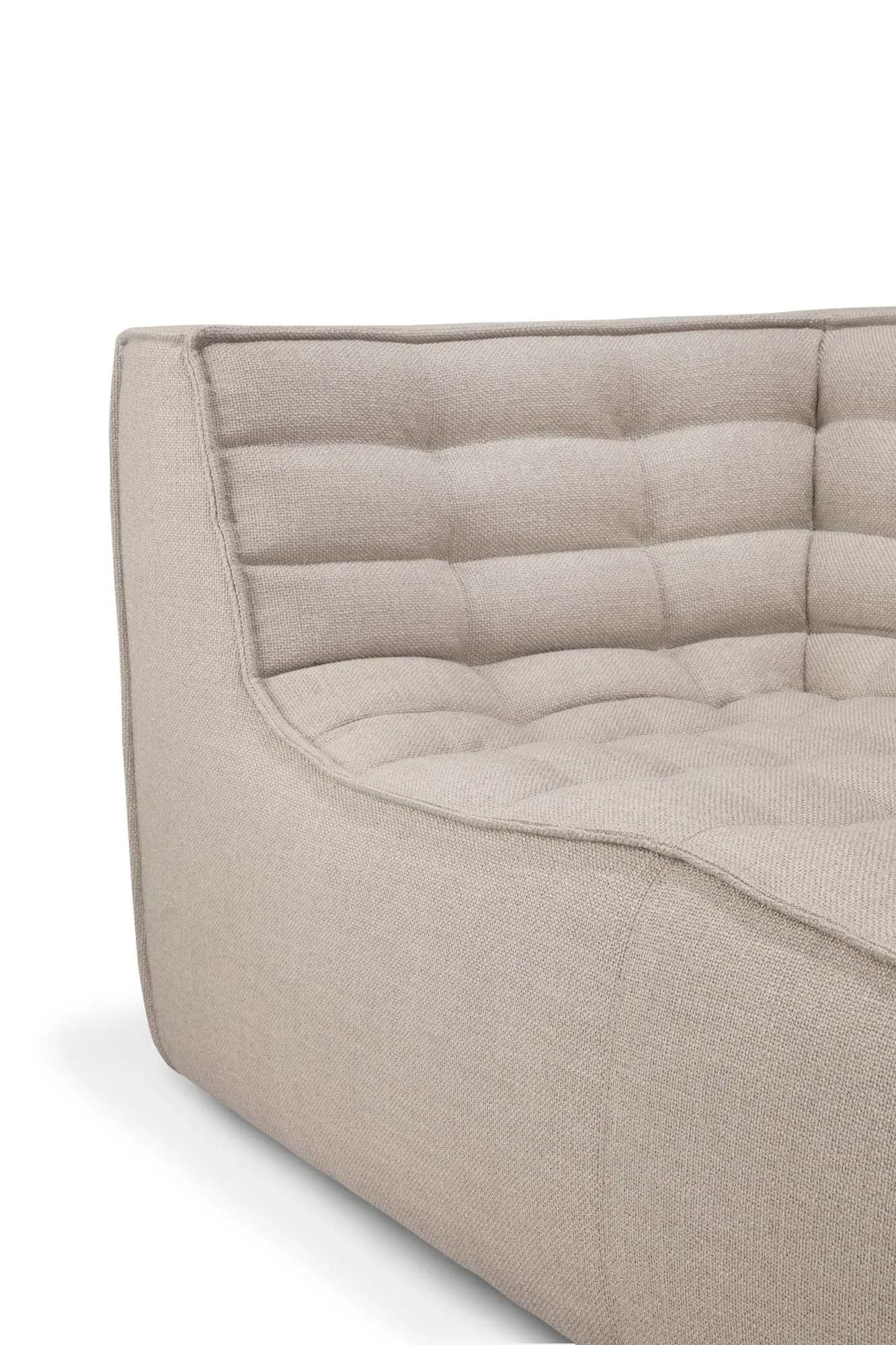 Sofá de 3 plazas N701, Beige, con reposabrazos Ethnicraft