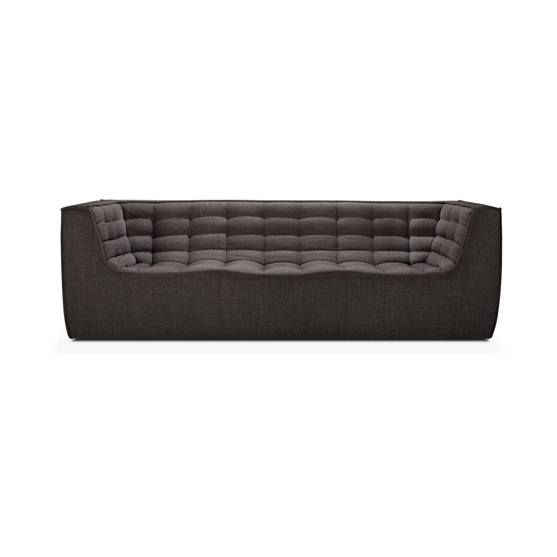 Sofá de 3 plazas N701, Dark grey, con reposabrazos Ethnicraft