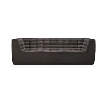 Sofá de 3 plazas N701 - Dark grey, con reposabrazos - Ethnicraft