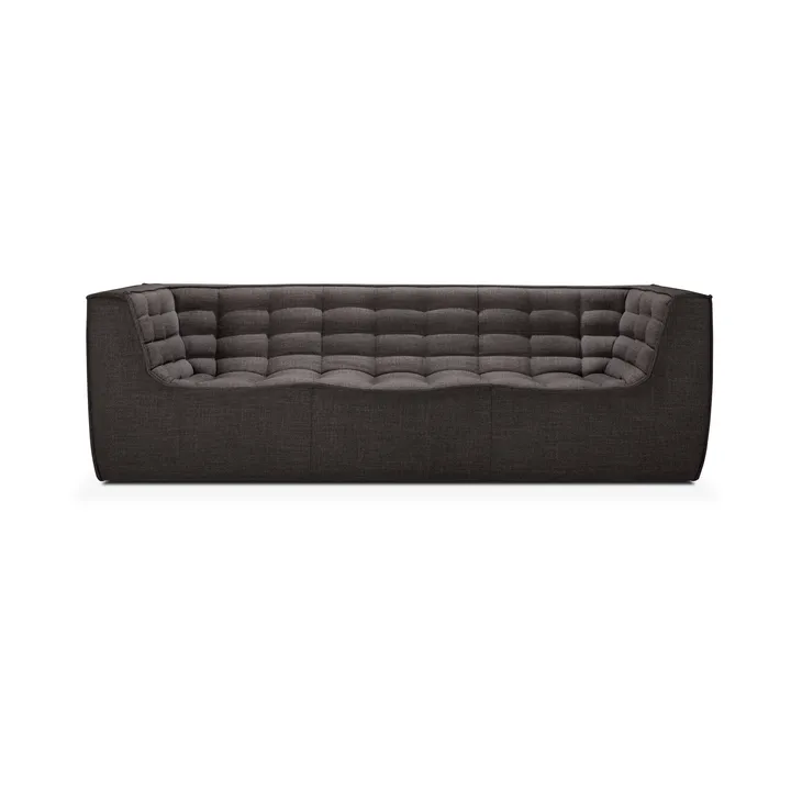 Sofá de 3 plazas N701 - Dark grey, con reposabrazos - Ethnicraft