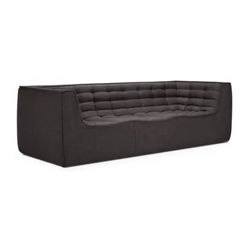 Sofá de 3 plazas N701 - Dark grey, con reposabrazos - Ethnicraft