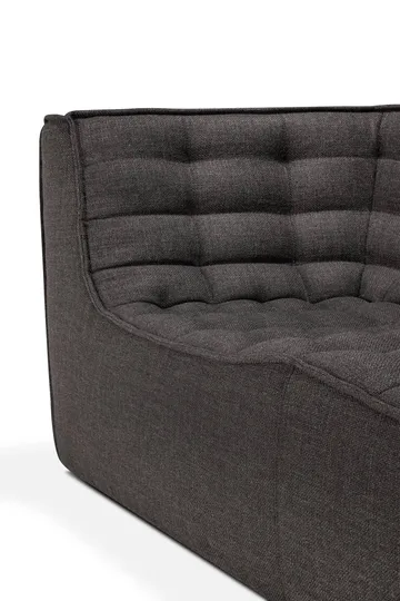 Sofá de 3 plazas N701 - Dark grey, con reposabrazos - Ethnicraft
