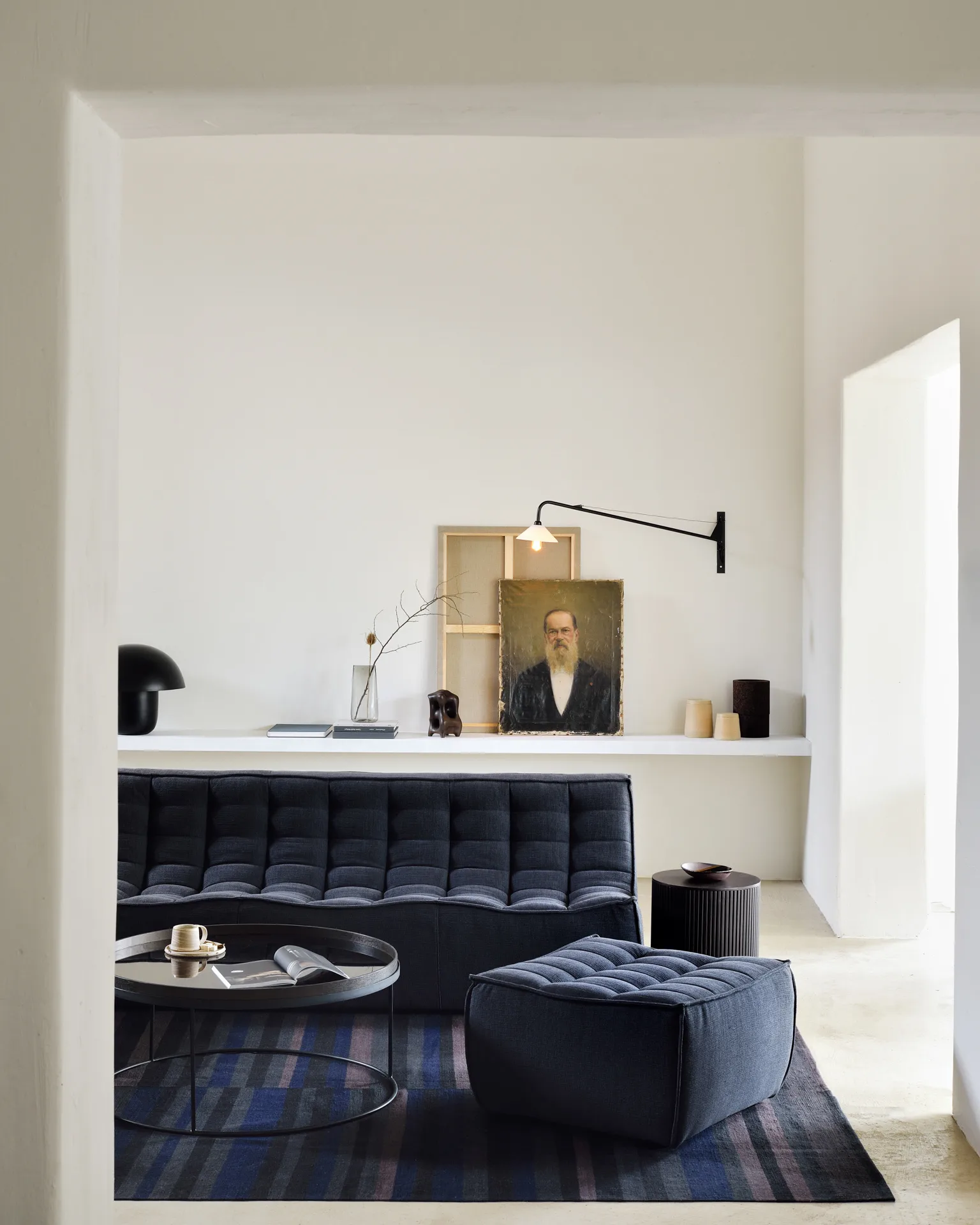 Sofá de 3 plazas N701, Graphite Eco Ethnicraft