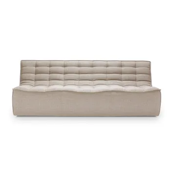Sofá de 3 plazas N701 - Tela beige - Ethnicraft